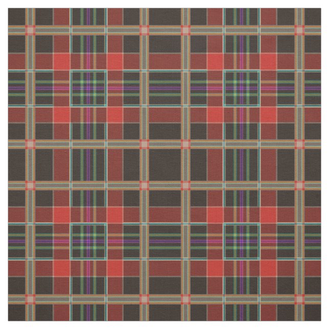Fabric (Tartan) med flera Färg Tyg (Provkarta)