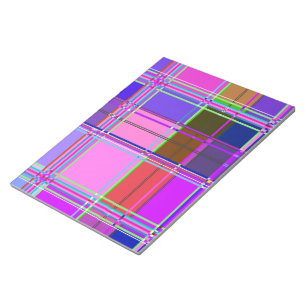 Fabric Trasa Färg Squares Anteckningsblock