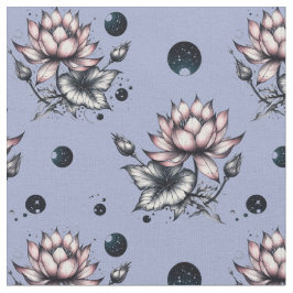 Fabric with bottom woven lotuses tyg