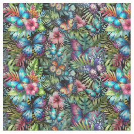 Fabric with snowstorms “Flight in the jungle” Tyg