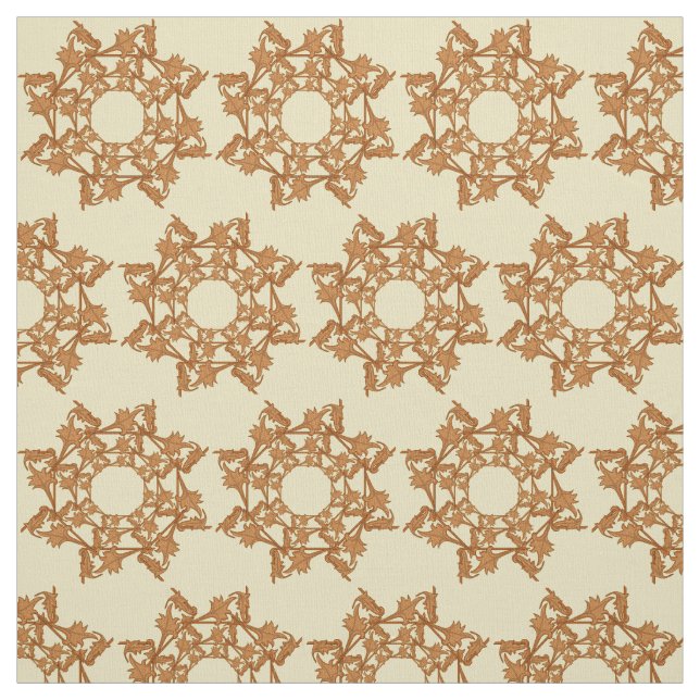 Fabric - Woven Löv Tyg (Provkarta)