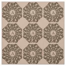 Fabric - Woven Löv with Initial Tyg