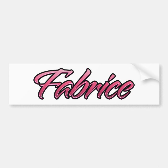 Fabrice faded rosa Aufkleber Sticker Bildekal (Framsidan)