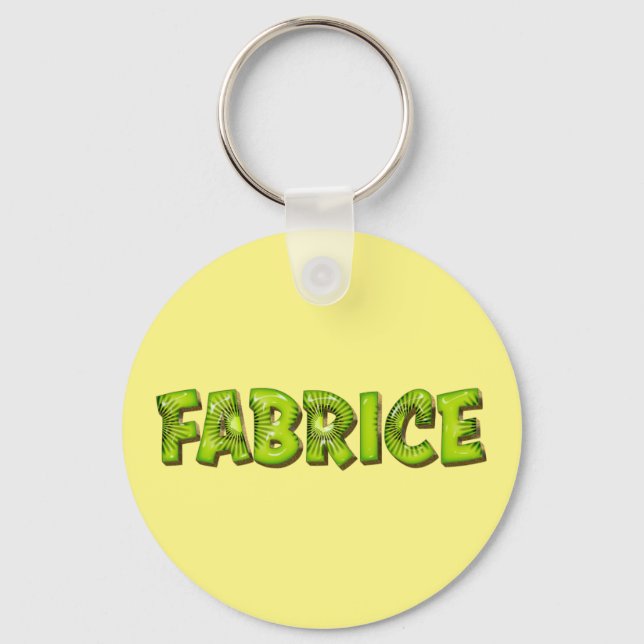 Fabrice Name Kiwi Design Schlüsselanhänger Nyckelring (Framsida)