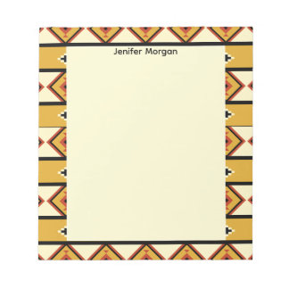 Fabrics Border Stylish Patterns Personalized Anteckningsblock