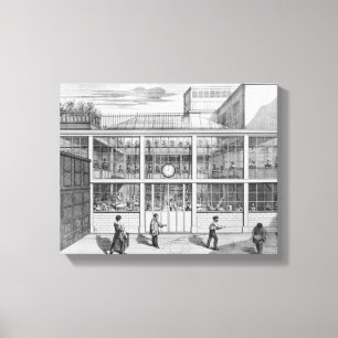 Fabrik för pistol patroner, Usine Chaudun Canvastryck