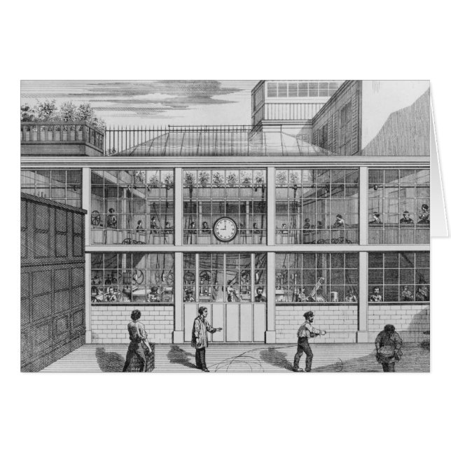 Fabrik för pistol patroner, Usine Chaudun Hälsningskort (Framsidan Horizontal)