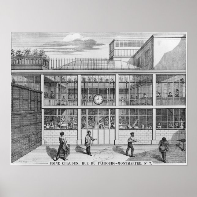 Fabrik för pistol patroner, Usine Chaudun Poster (Framsidan)