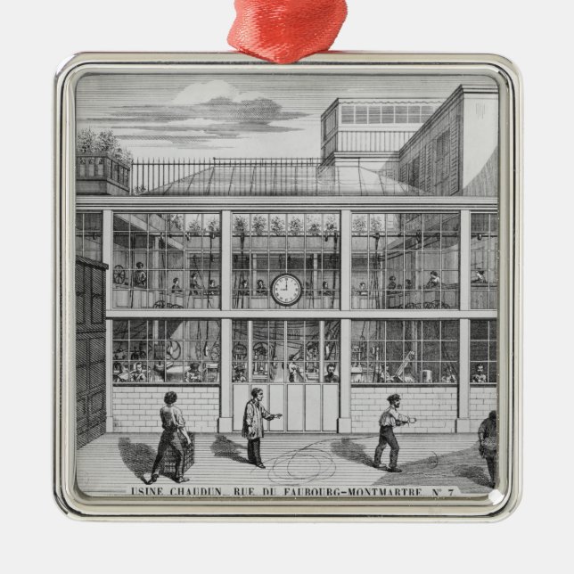 Fabrik för pistolkassetter, Usine Chaudun Julgransprydnad Metall (Framsidan)