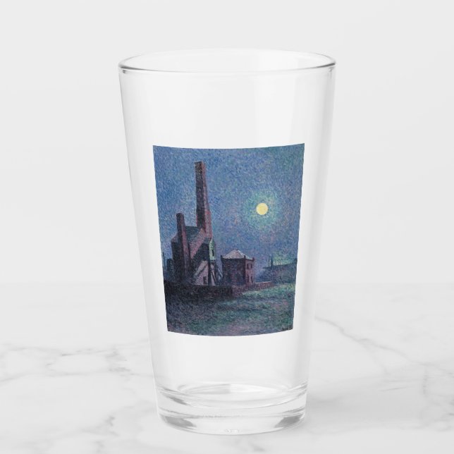 Fabrik i Moonlight (urbana landskapet) (Luce) Glaskopp (Framsida)