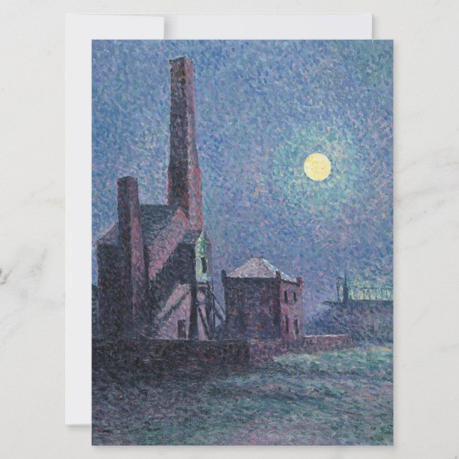 Fabrik i Moonlight (urbana landskapet) (Luce) Kort (Framsida)