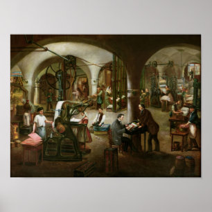 Fabrik i Rued'Aubagnen, 1861 Poster