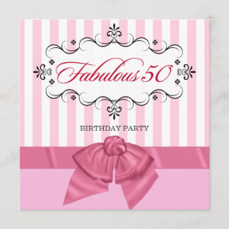 Fabrikat 50 - Anpassningsbar Födelsedagsfest inbju Inbjudningar