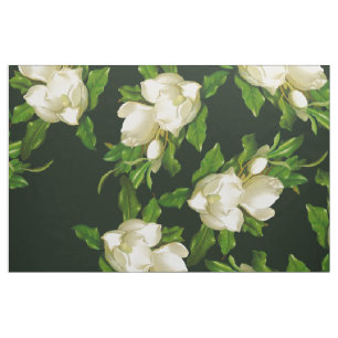 Fabrikat för Blommar av Heade Giant Magnolia Flow Tyg