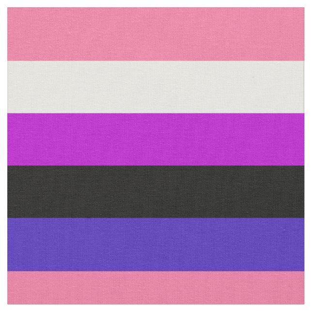 Fabrikat för Pride av genderfluiditet flagga Tyg (Närbild)