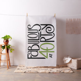 Fabrikat vid 40 gröntars Fabric Tyg