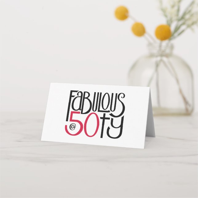 Fabrikat vid 50 röda, mappade monteringskort placeringskort (Framsida)