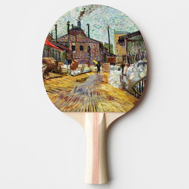 Fabriken (1887) av Vincent Van Gogh Pingisracket (Framsidan)