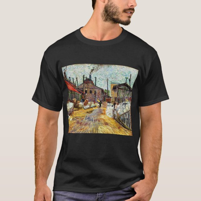Fabriken (1887) av Vincent Van Gogh T Shirt (Framsida)
