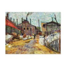 Fabriken (1887) av Vincent Van Gogh
