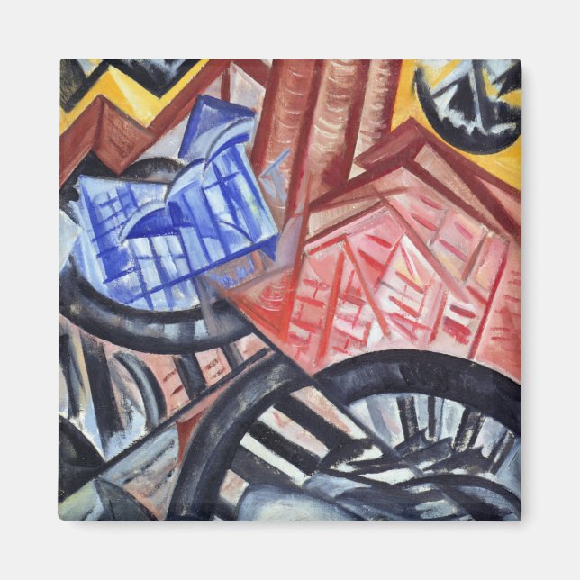 Fabriken och bron magnet (Framsidan)