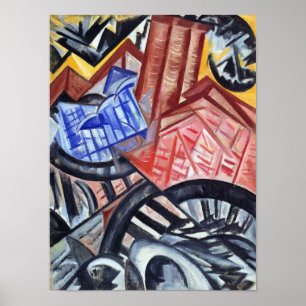 Fabriken och bron poster