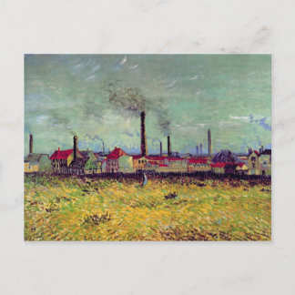 Fabriker i Asnières, Vincent van Gogh Vykort