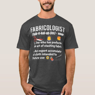 Fabrikolog Funny Sewing Fabric Älskare Premium T Shirt