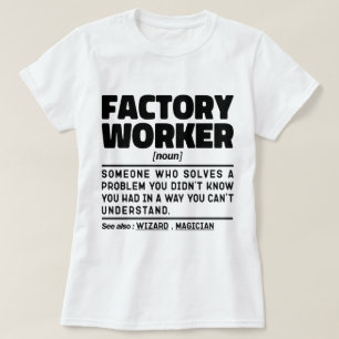 Fabriksarbetare Noun Definition Sarkastic Ord T Shirt