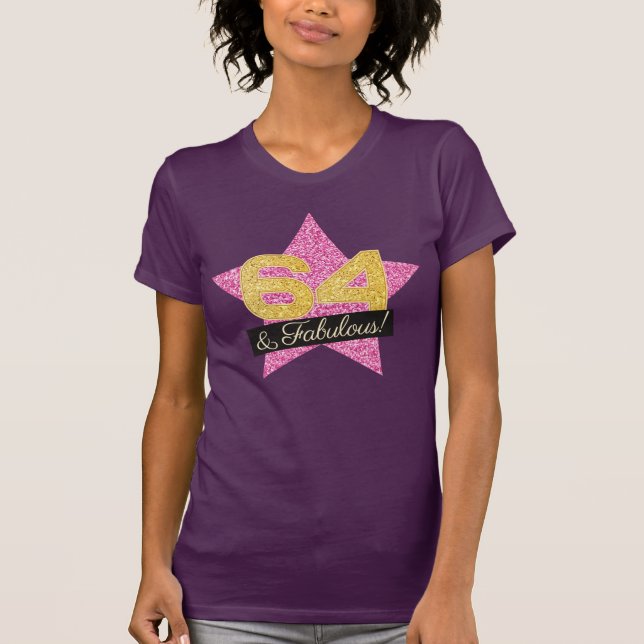 Fabriksdagsdagen i Guld 64 - 64 år T Shirt (Framsida)