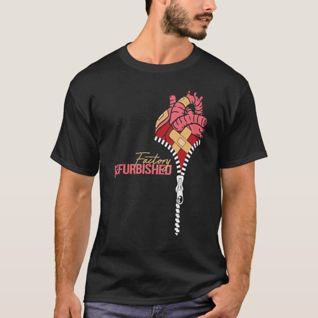 Fabriksinfektion, reurbated Heart Survivor Warrior T Shirt (Framsida)