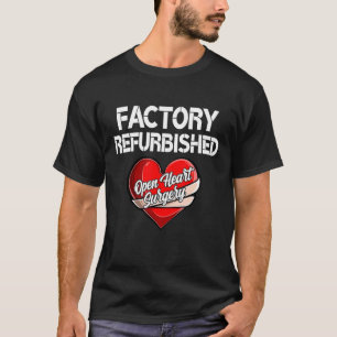 Fabriksinredd, öppen hjärt- och kärlmotor t shirt