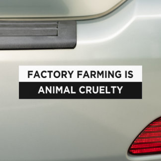 fabriksuppfödning är djurplågeri vegan bildekal