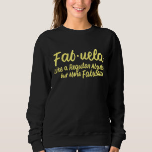 Fabuela Definition Abuela Latina spansk mormor T Shirt