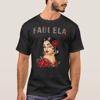 Fabuela Definition Funny Fabulous Abuela Spanska L T Shirt