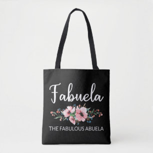 Fabuela Definition I - Fabulous Abuela Flowery Tygkasse