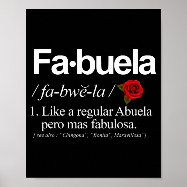 Fabuela Definition Poster (Framsidan)