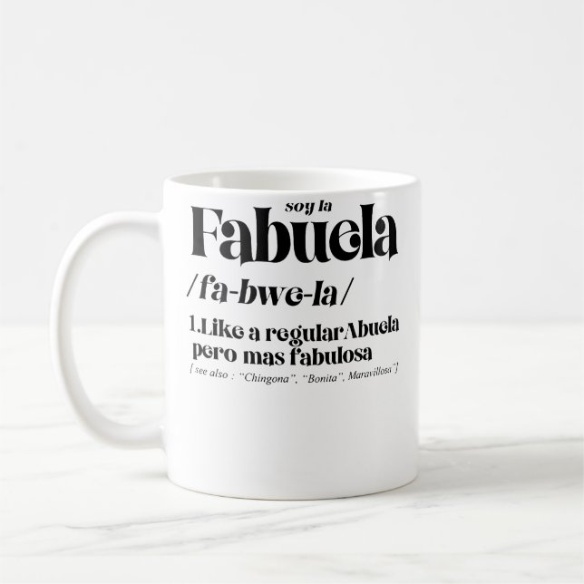 Fabuela Fabulosa Definition Kaffemugg (Vänster)