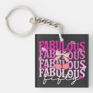 Fabulat 50 Rosa Gradient Cherry Bow Birthday