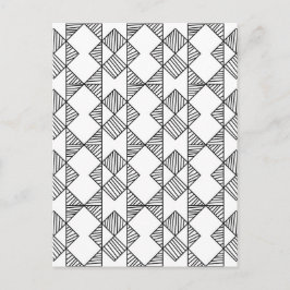 Fabulat Black and White Geometric Collection Vykort