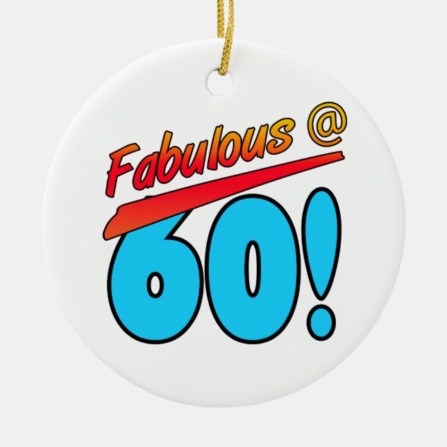 Fabulat vid 60 julgransprydnad keramik (Framsidan)