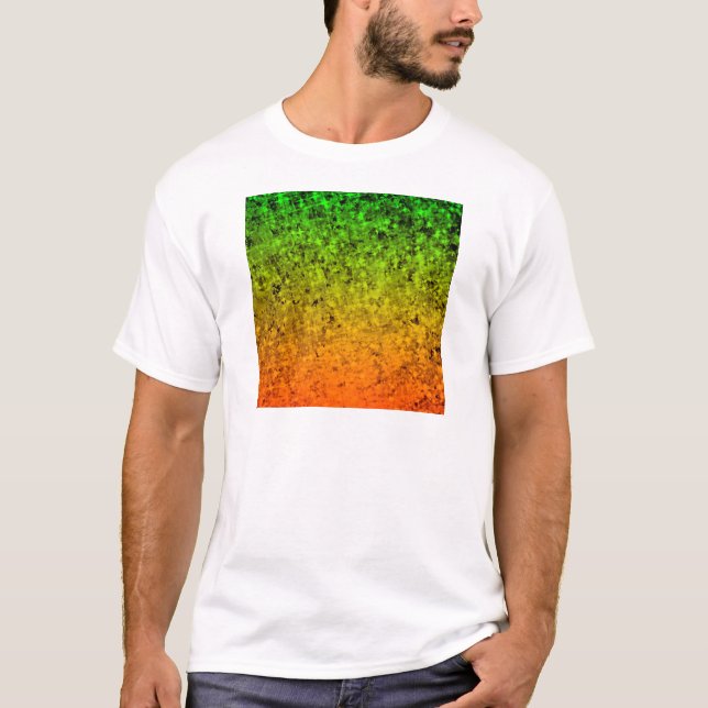 FABULERA MIG, stjärnor för grönt för orange för Tee Shirt (Framsida)