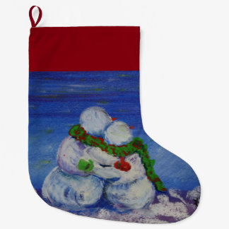Fabulera snögubbejulstrumpan stor julstrumpa