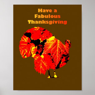 Fabulerad Thanksgiving Poster