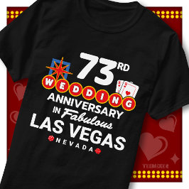 Fabulöst Las Vegas 73-års bröllopspar T Shirt