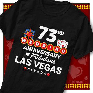 Fabulöst Las Vegas 73-års bröllopspar T Shirt
