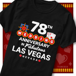 Fabulöst Las Vegas 78-års bröllopspar T Shirt