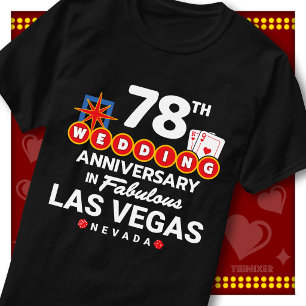 Fabulöst Las Vegas 78-års bröllopspar T Shirt