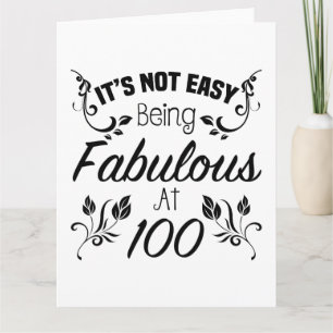 Fabulous 100 Birthday Kort