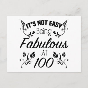 Fabulous 100 Birthday Vykort